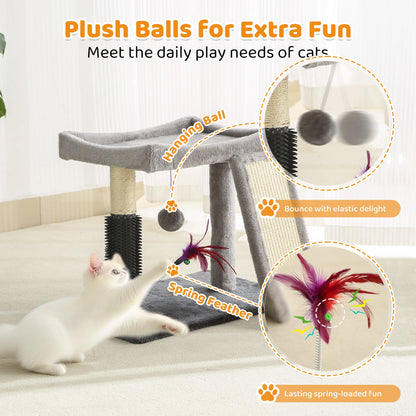 Multi-Functional Cat Tree Tower | Scratching, Playing & Resting 4-in-1 Set