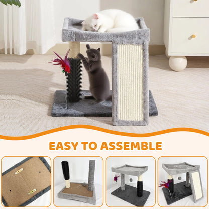Multi-Functional Cat Tree Tower | Scratching, Playing & Resting 4-in-1 Set