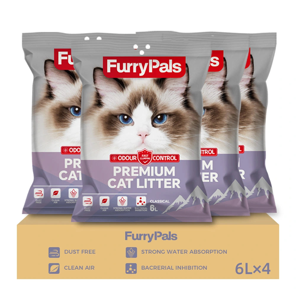 FurryPals Natural Sodium Clumping Cat Litter benefit