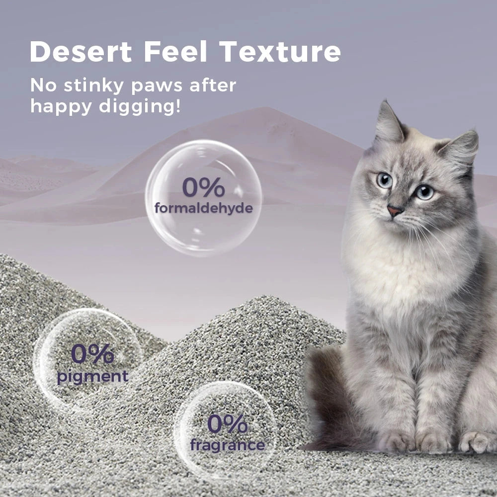 FurryPals Natural Sodium Clumping Cat Litter Features