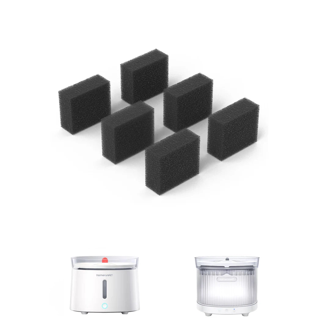 Replacement Sponge for CF20/BF10 Pet Fountain (6pcs)