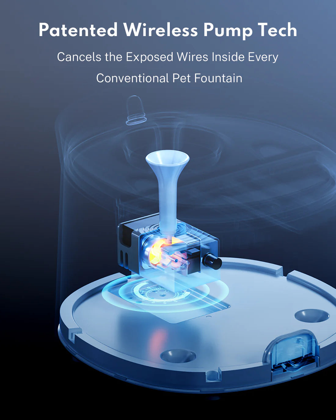 Wireless Pump for CF20/BF10 Pet Fountain