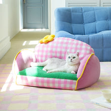 Pink Flower Pet Sofa Bed