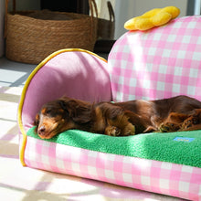 Pink Flower Pet Sofa Bed