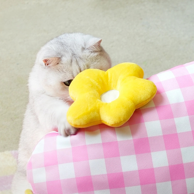 Pink Flower Pet Sofa Bed
