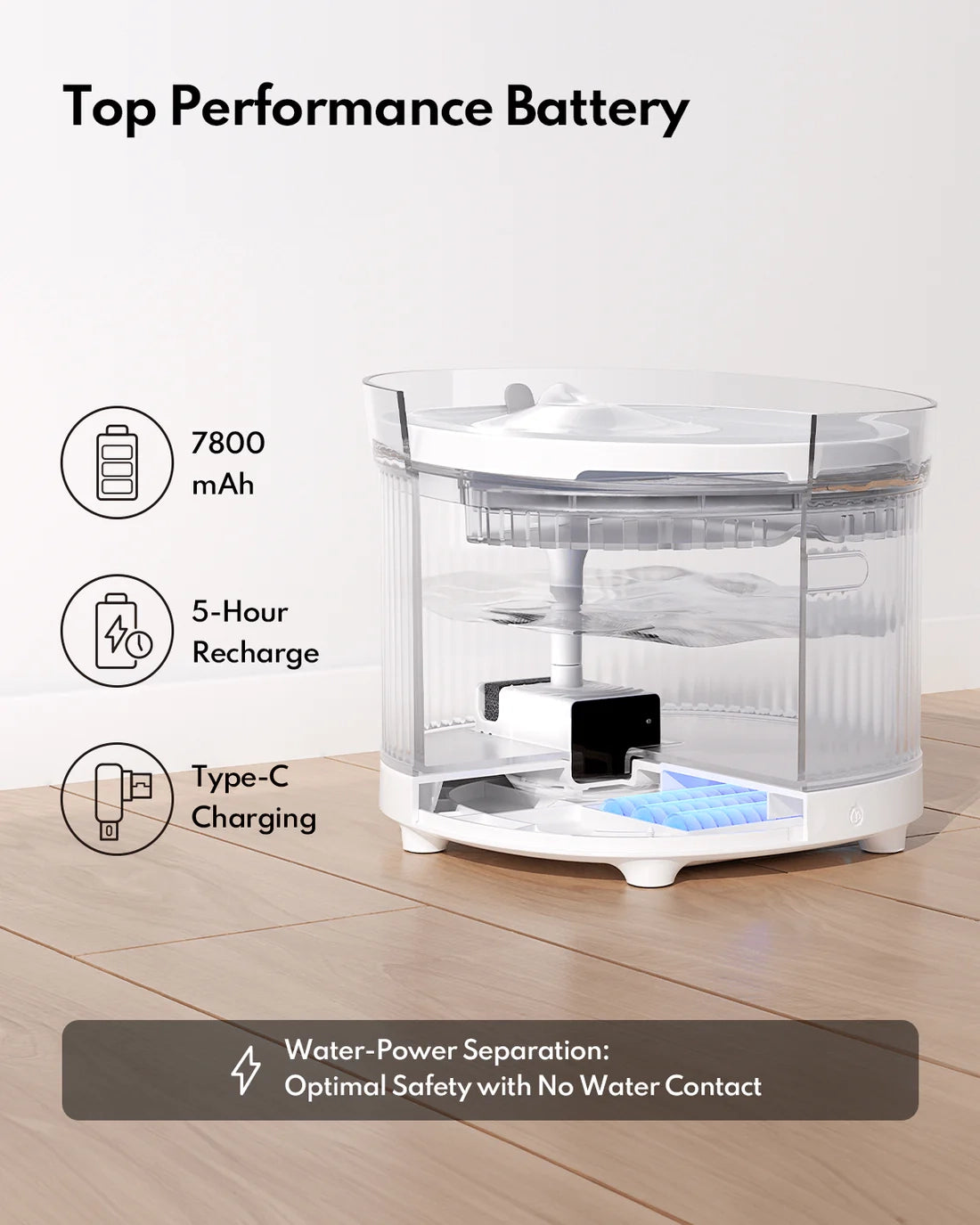 Wireless Pet Water Fountain BF10