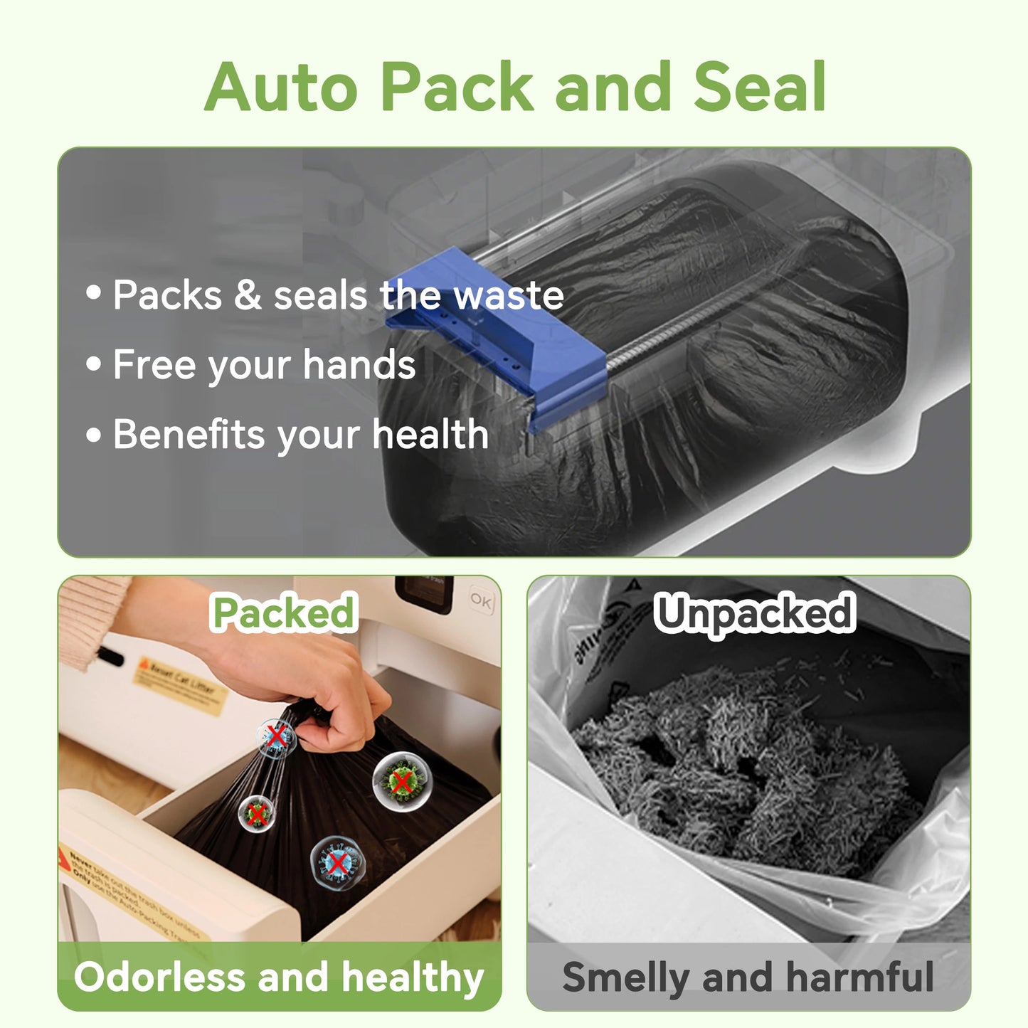 Self-Cleaning Cat Litter Box