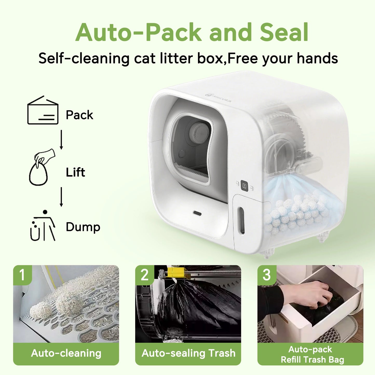 Self-Cleaning Cat Litter Box