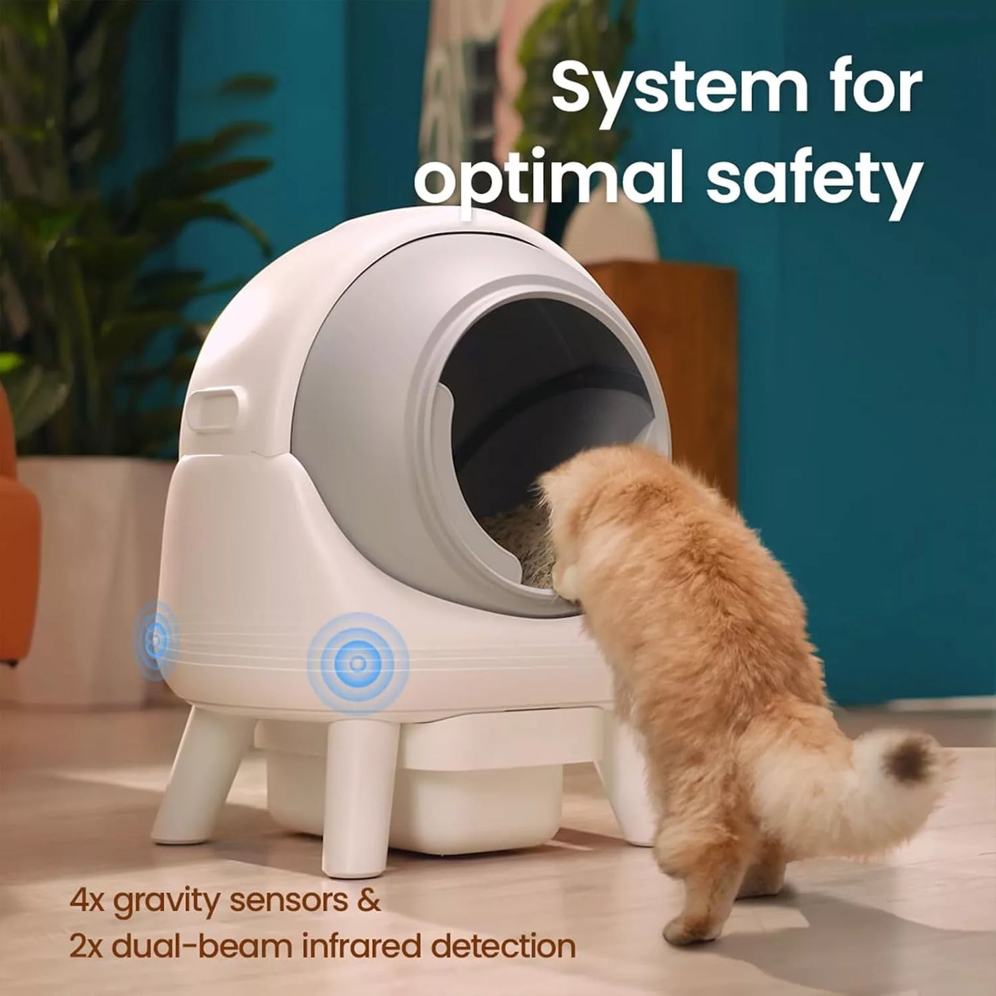 Smart Self-Cleaning Cat Litter Box