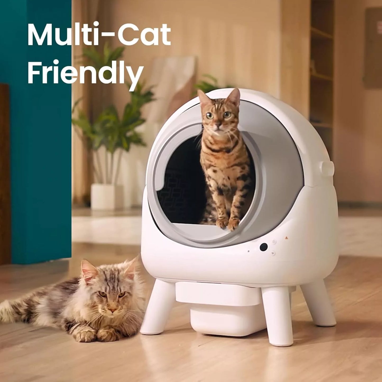 Smart Self-Cleaning Cat Litter Box