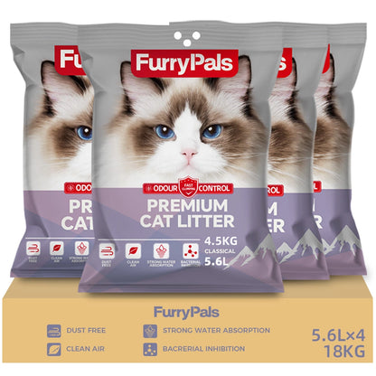 Sodium Clumping Cat Litter – 99% Dust-Free & Odor Control | FurryPals
