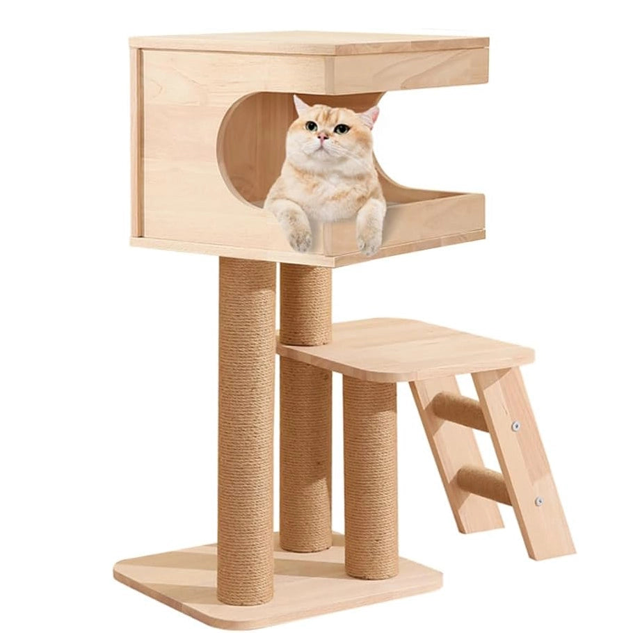 Solid Wood Cat Tree