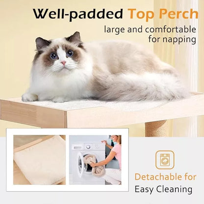 Solid Wood Cat Tree