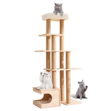 Solid Wood Cat Tree