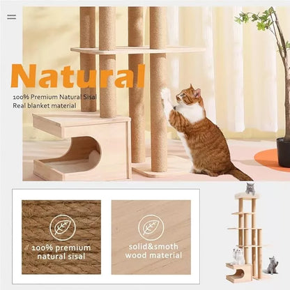 Solid Wood Cat Tree