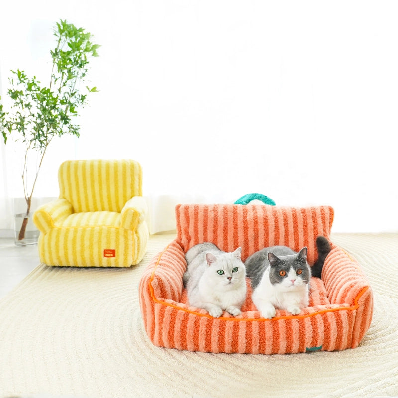 Striped Pet Sofa Bed