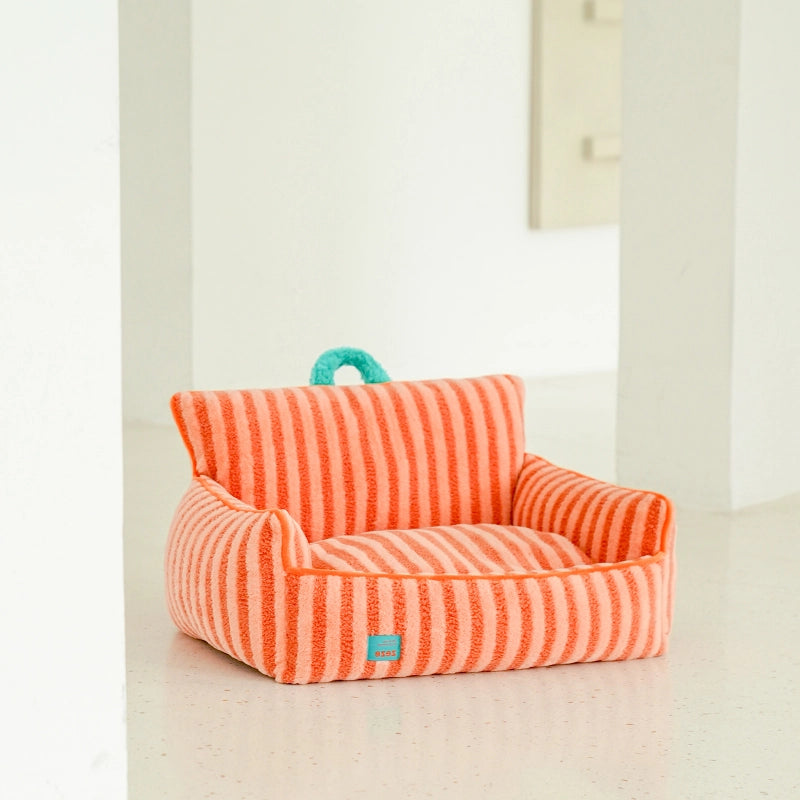 Striped Pet Sofa Bed