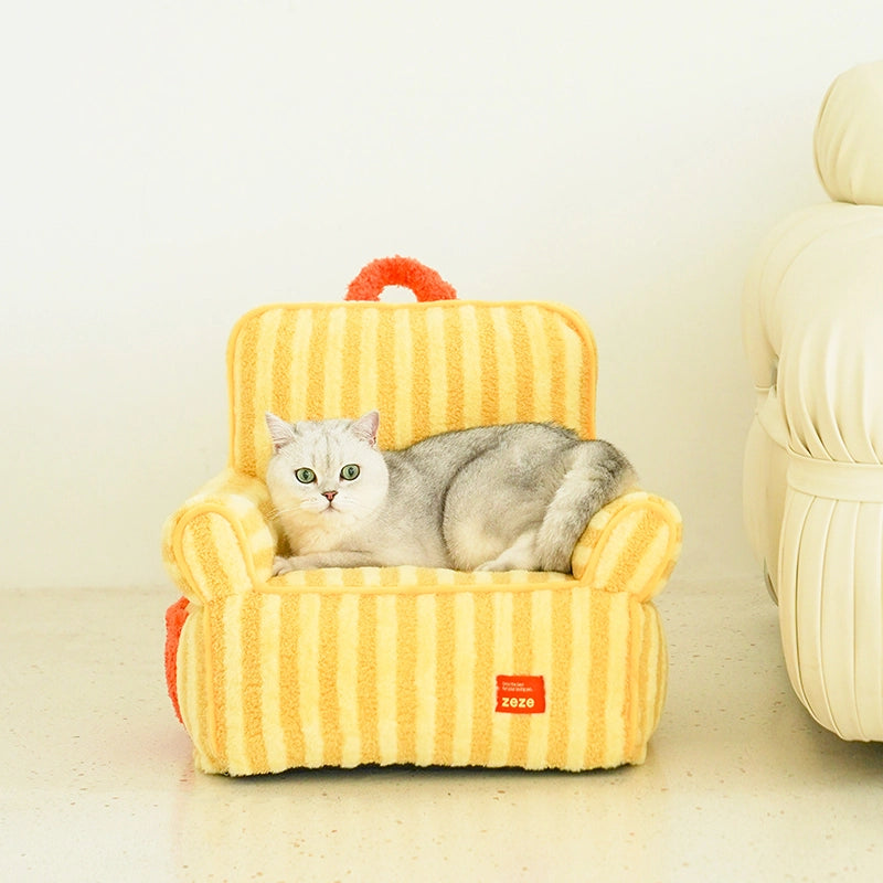 Striped Pet Sofa Bed
