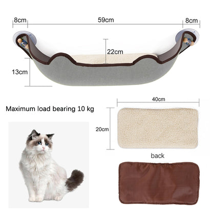 Window Perch Cat Hammock | Suction Cup & Space-Saving