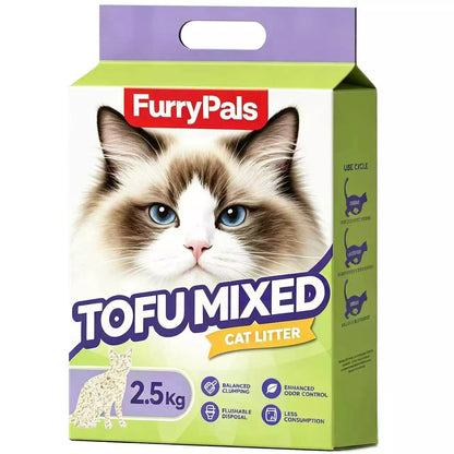 Tofu Mixed Cat Litter – Flushable, Zero Dust & Odor | FurryPals