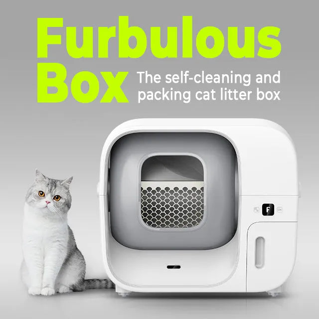 Furbulous Auto-Pack Cat Litter Box Features