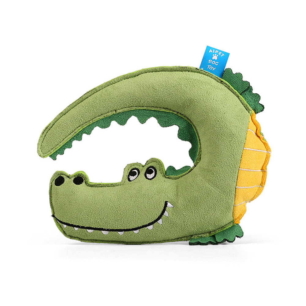 Interactive Chew Dog Toy Crocodile Style