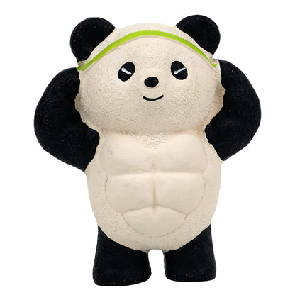 Muscle Series Squeaky Chew Dog Toy Panda Style