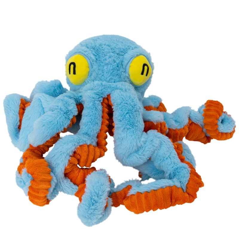 Octopus Squeaky Chew Dog Toy Front view