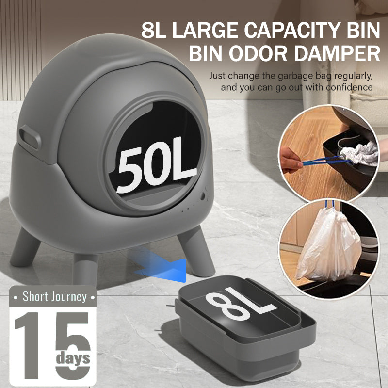 Smart Self-Cleaning Cat Litter Box capacity