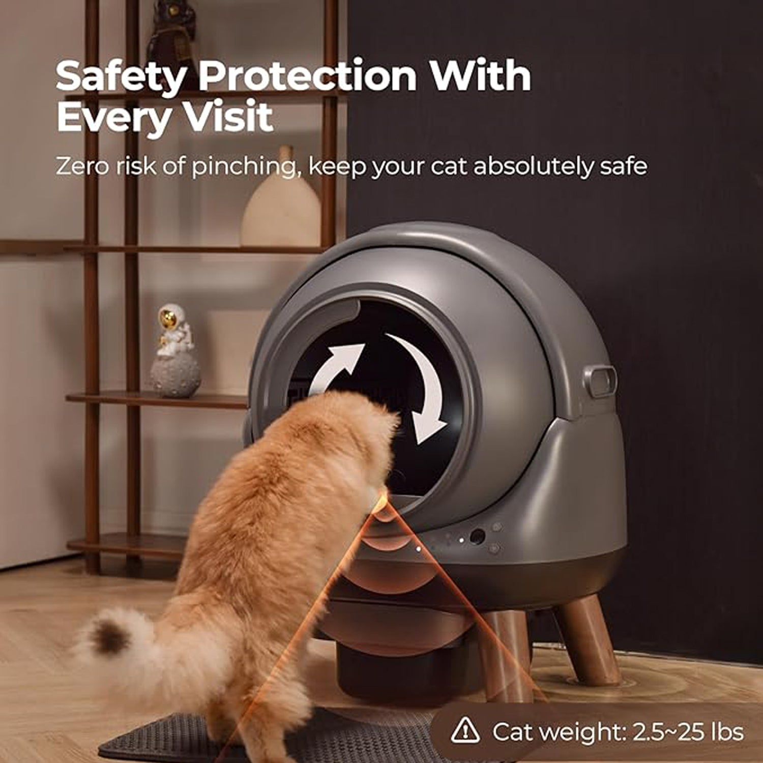 Smart Self-Cleaning Cat Litter Box benefit