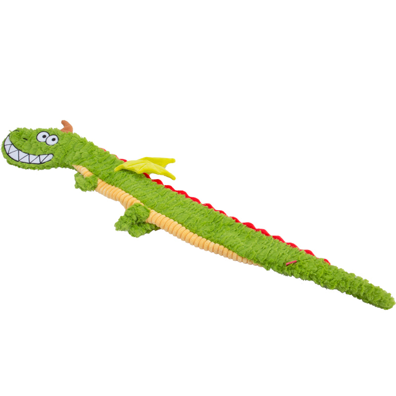 Squeak Plush Dog Toy green style