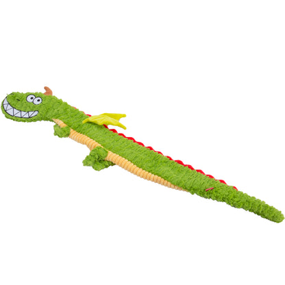Squeak Plush Dog Toy green style
