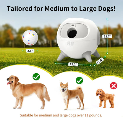 Uahpet iRetriever Dog Ball Launcher Automatic Obstacle Avoidance size