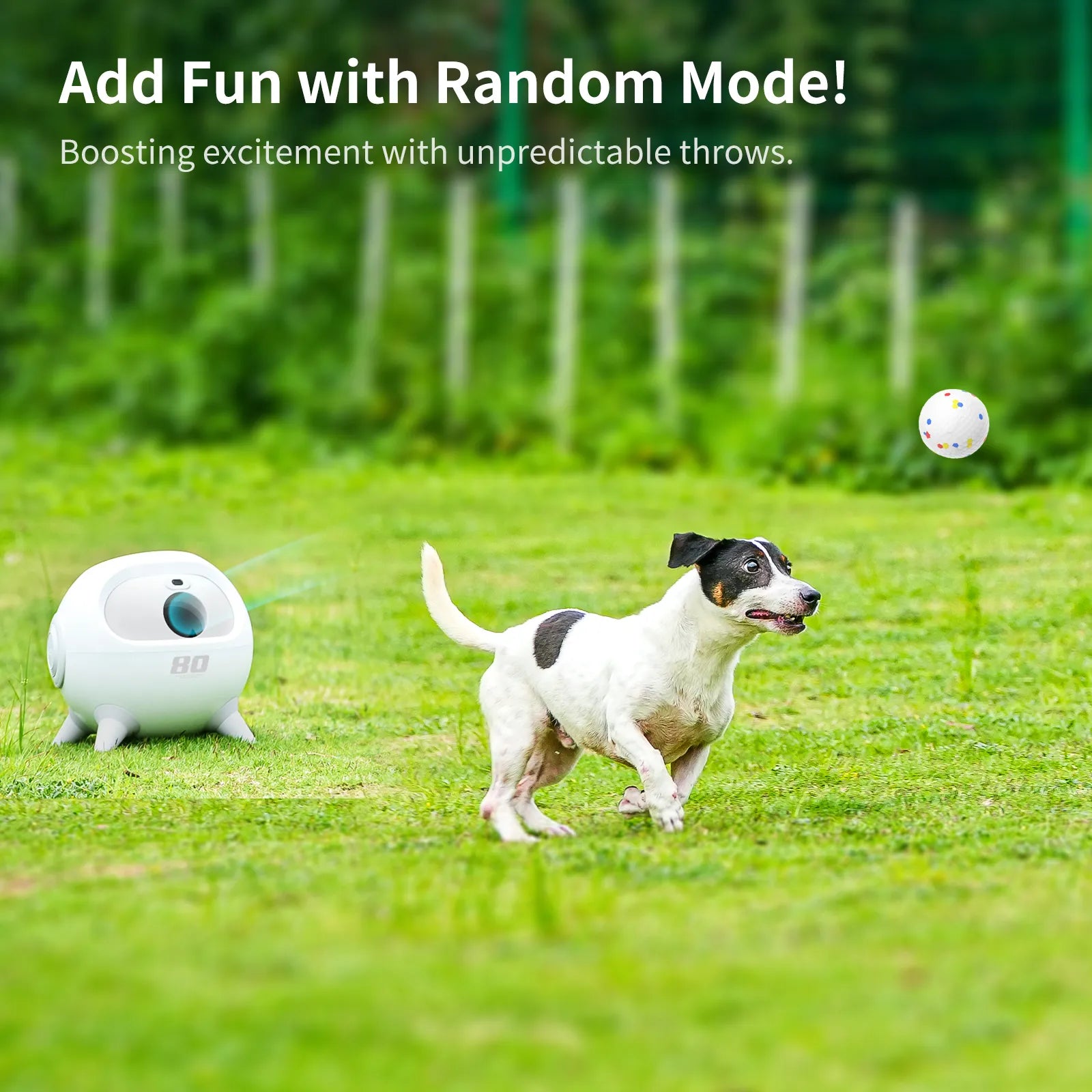 Uahpet iRetriever Dog Ball Launcher Automatic Obstacle Avoidance 